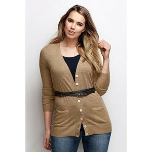 Triple Wrap Belt Cognac Plus Size NWT Land's End